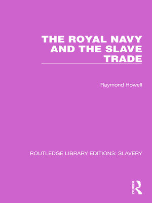 cover image of The Royal Navy and the Slave Trade